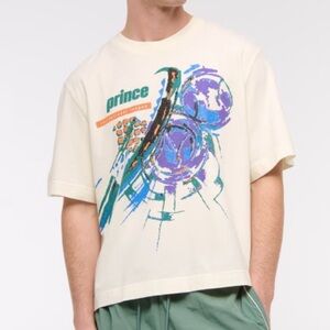 ABERCROMBIE & FITCH XXL SOFT A&F Prince Tennis CROPPED Shirt Vintage Inspired